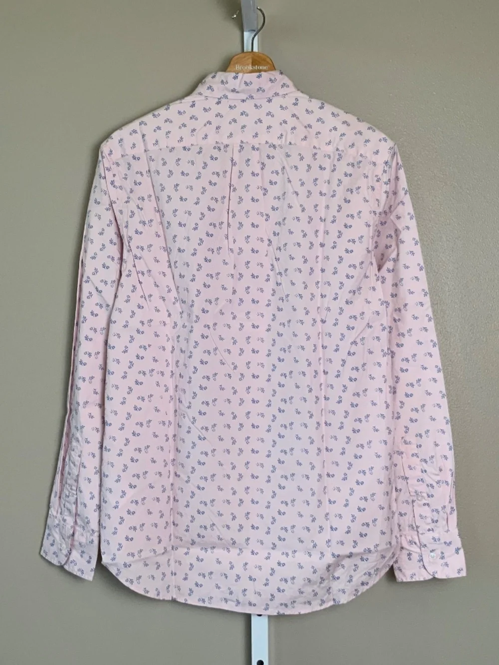 J. Crew Classic Stretch Secret Wash Button Down Shirt in Pink Branches